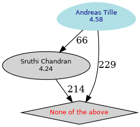 Graphical rendering of the results